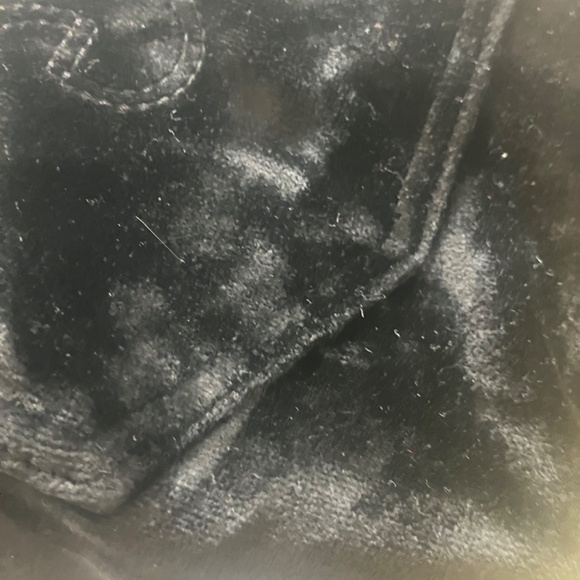 AG black velour skinny trouser pant - Picture 3 of 13